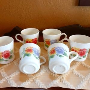 Corning Coffee Corelle Cup Set NWOT